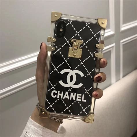 chanel cassette phone case|Chanel phone case iphone 10.